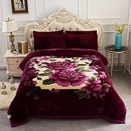 Luxurious Blanket Double Bed for Heavy Winter, Mink Super Soft Fabric, Lightweight Pack of 1 Color#14