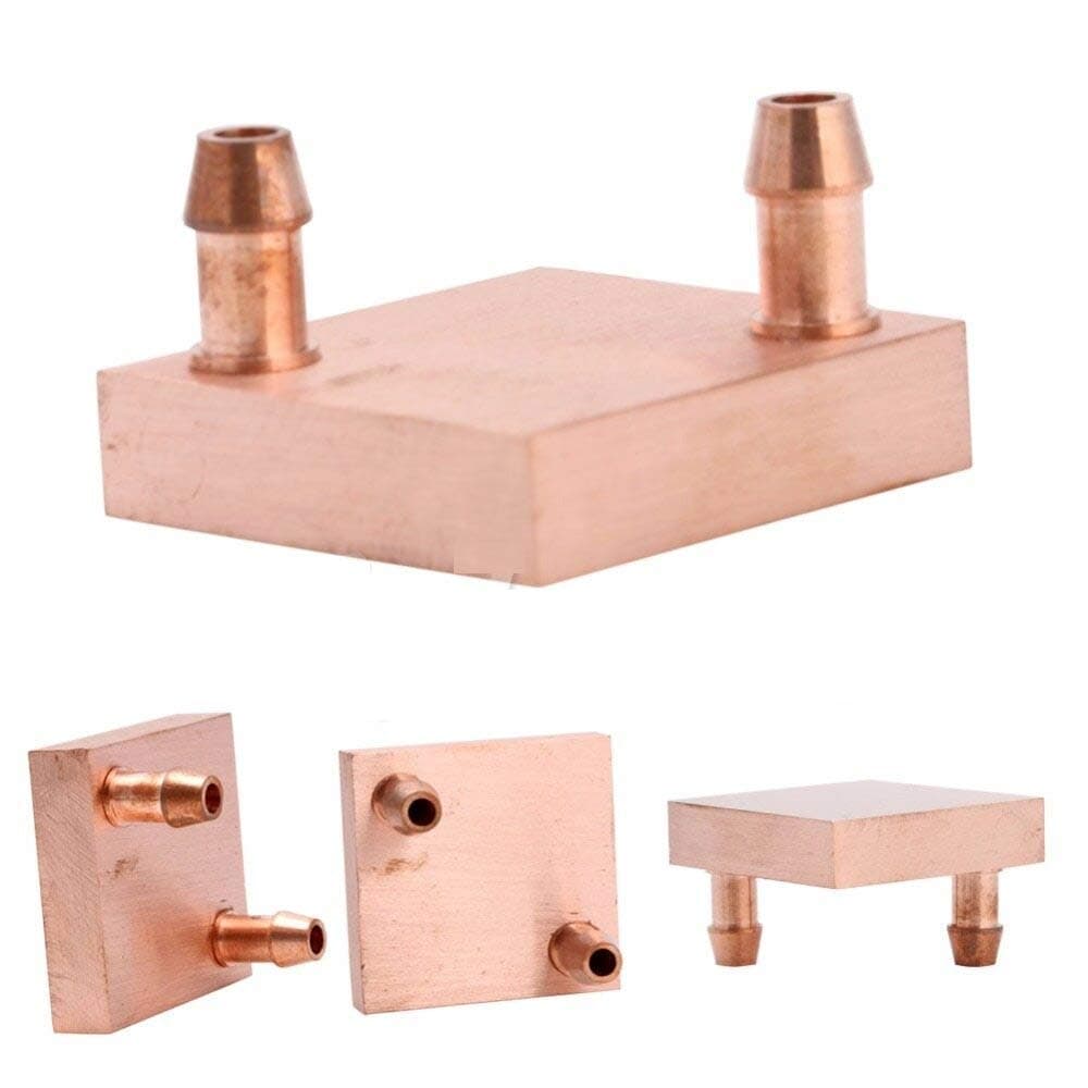 CentIoT - Copper TOP Nozzle Water Cooling Block 40x40x12mm Liquid Cooler Waterblock Radiator for GPU CPU Cooling heatsink