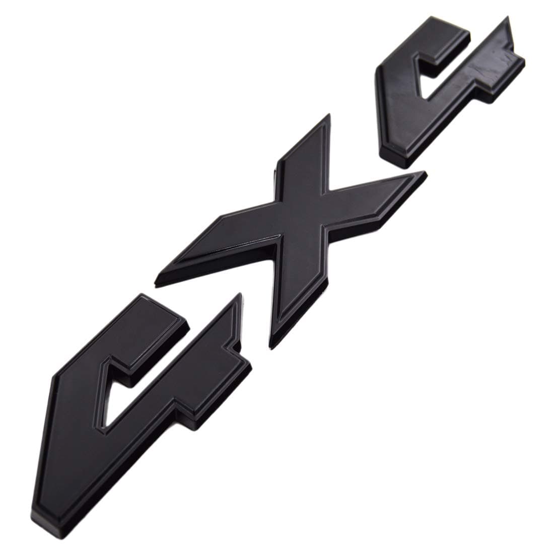 Glossy Black 4x4 Emblem Badge with Pre-Adhesive for RAM 1500 2500 3500 4500 TRX Laramie Limited Tailgate Exterior Performance Trim Decal