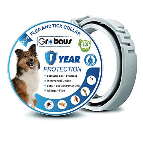 GROTAUS Safe and Effective Flea and Tick Control Collar for All Dog Sizes