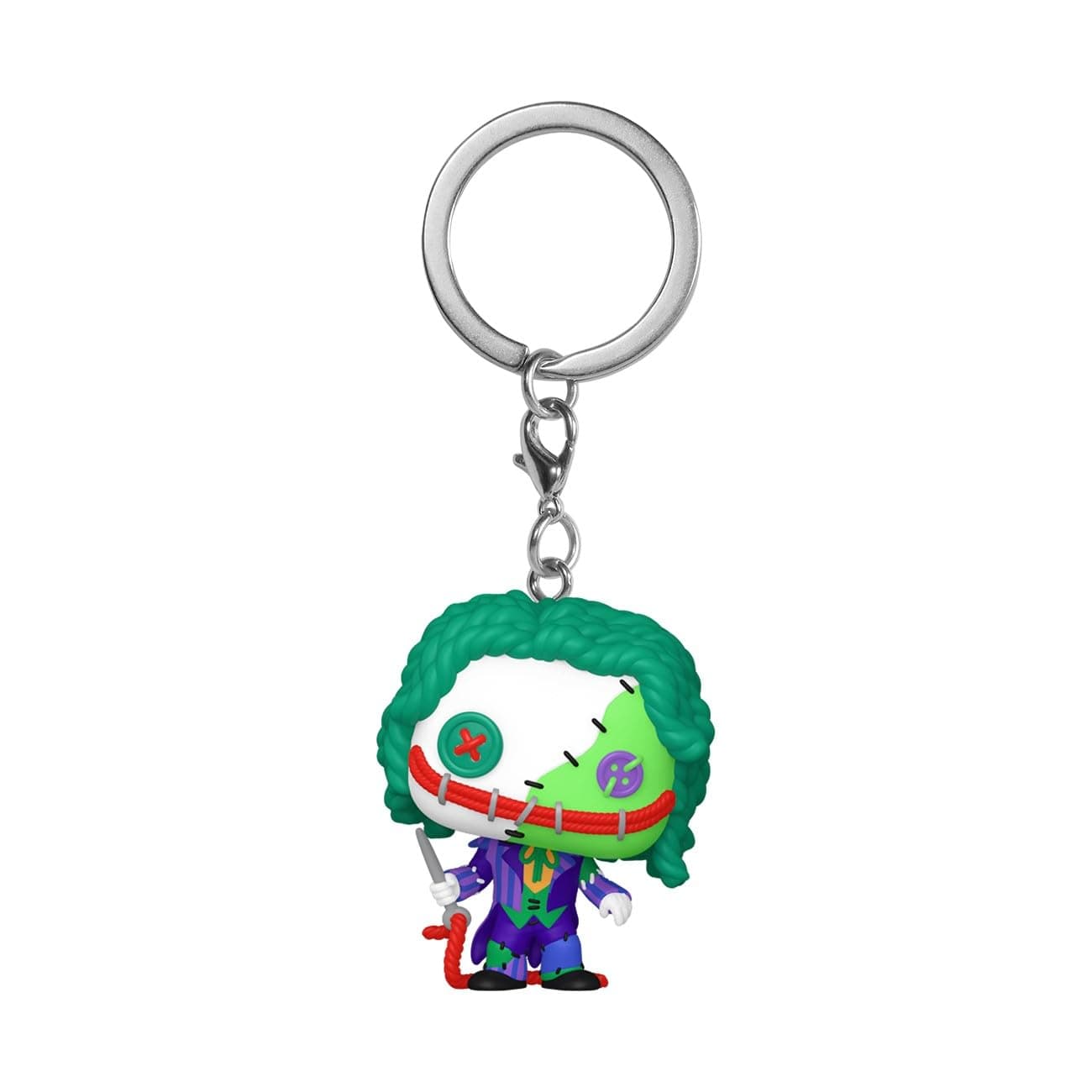 Funko Pop! Keychain: Patchwork - the Joker - DC Comics Novelty Keyring - Collectable Mini Figure - Stocking Filler - Gift Idea - Official Merchandise - Comic Books Fans - Backpack Decor