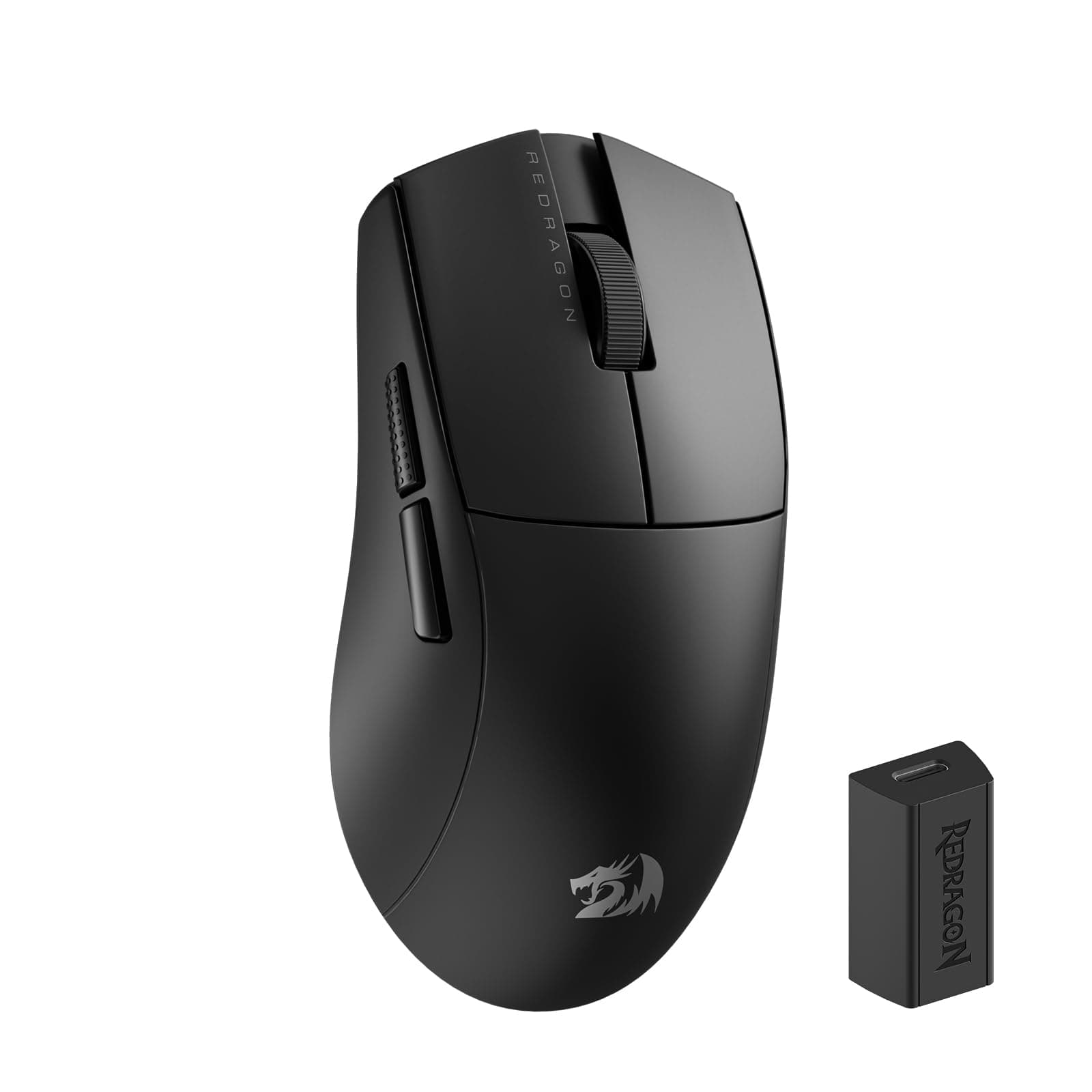 Redragon M916 PRO 3-Mode Wireless Gaming Mouse, Hype-Speed 4K Polling Rate, 49G Ultra-Light 26K DPI Mouse w/Ergonomic Natural Grip Build, Redefinable Macro Buttons, Software Supported