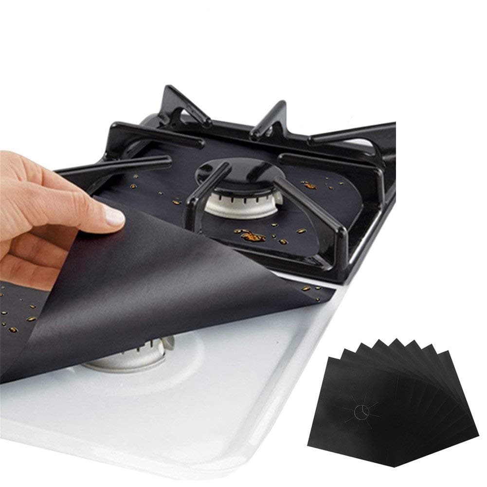 8 Pack Gas Stove Burner Covers Gas Range Protectors Liner Cover for Kitchen,10.6”x10.6”