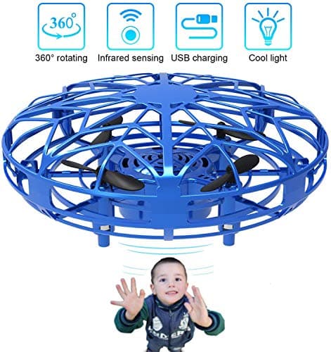ZHENDUO Gravity Defying Hand-Controlled Flying UFO for Ages 6 and Up - Interactive Drone Indoor Flyer with Motion Sensors - No Remote Control Needed