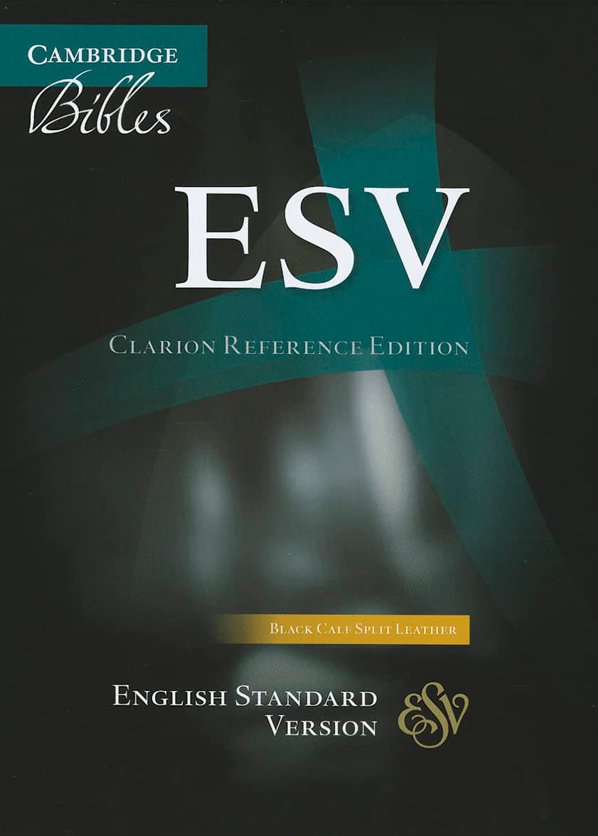 ESV Clarion Reference Bible, Black Calf Split Leather, ES484:X