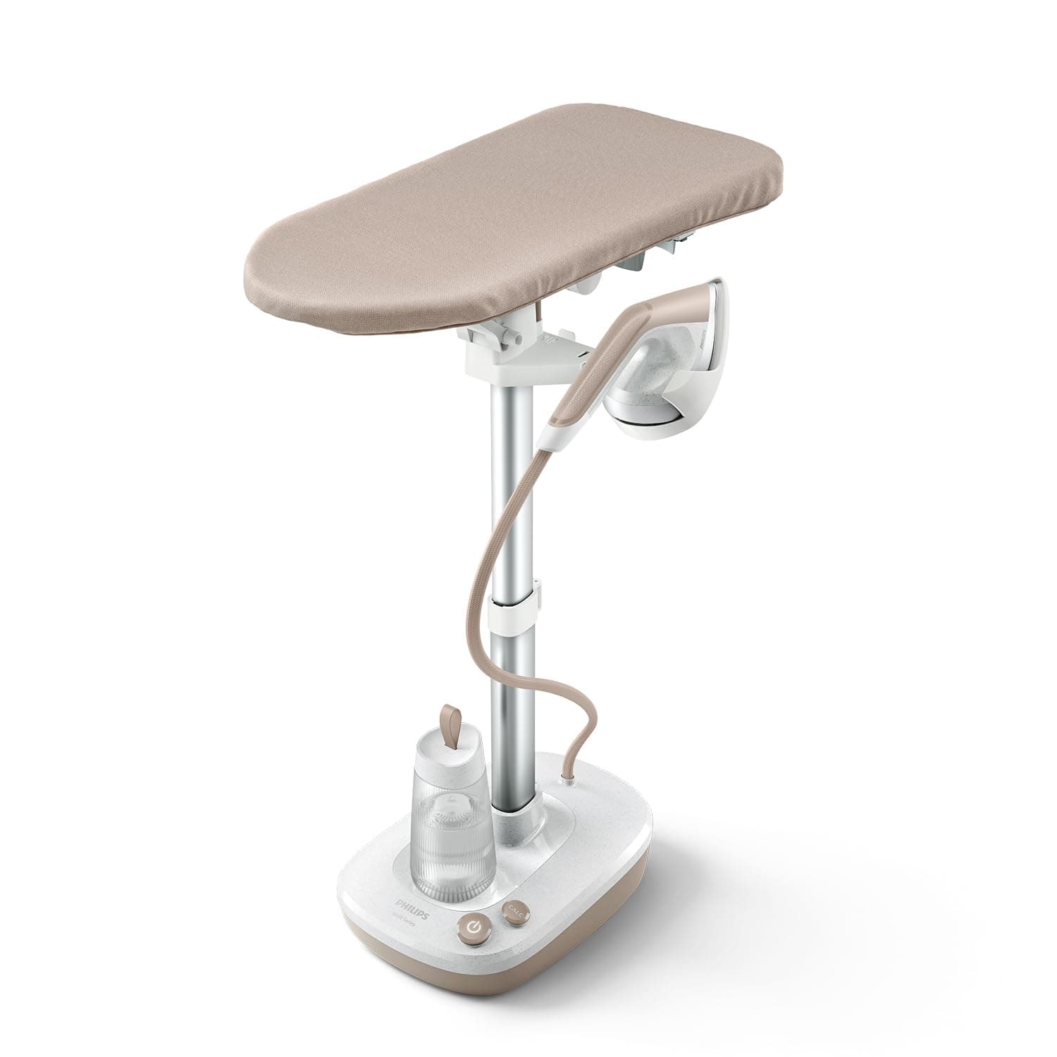 All-in-One Ironing Solution 6000 Series, Multi-angle board, OptimalTEMP technology, 1800W, convenient foot buttons, Kills 99.9% of bacteria and dust mites*