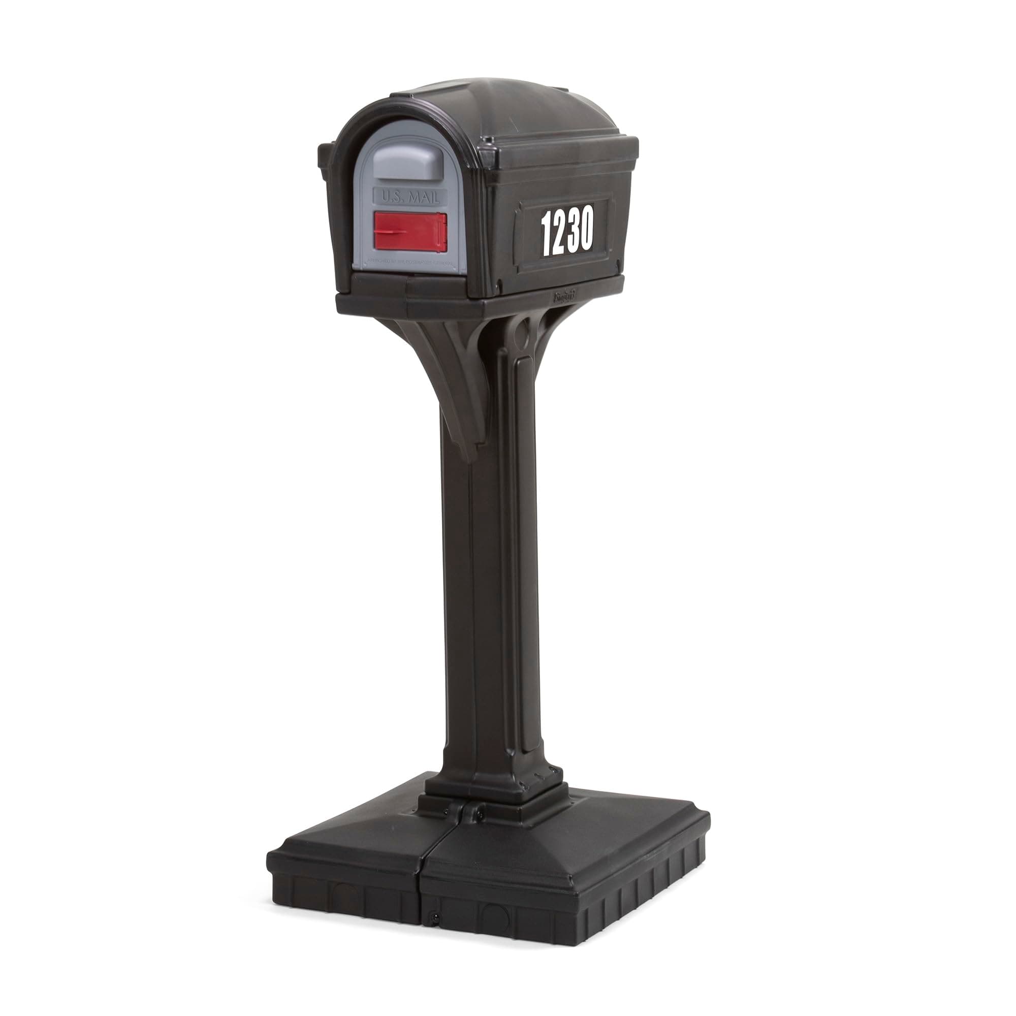 Simplay3 American Home 42002R-04 Dig-Free Easy Up Classic Mailbox – Black
