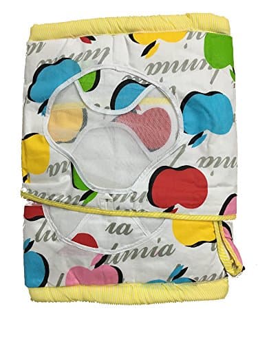 Multipro Flat Bed Soft Cloth Swing New Born Baby Cradle/Ghodiyu Hammock in Cool Cotton With Mosquito Net (Yellow)