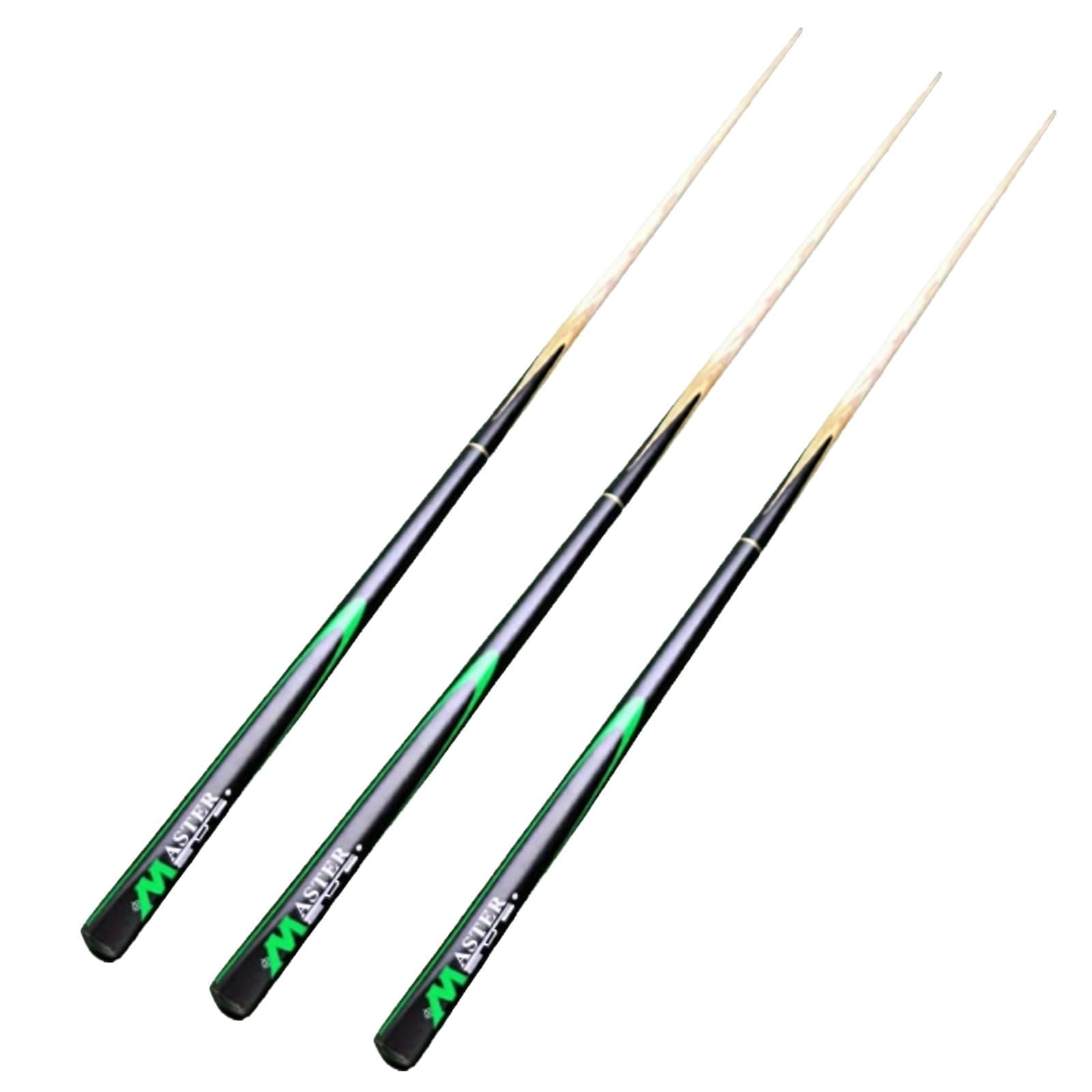 JBB Billiard Snooker and Pool Cue Stick (9mm Tip Size) - 3 Pcs