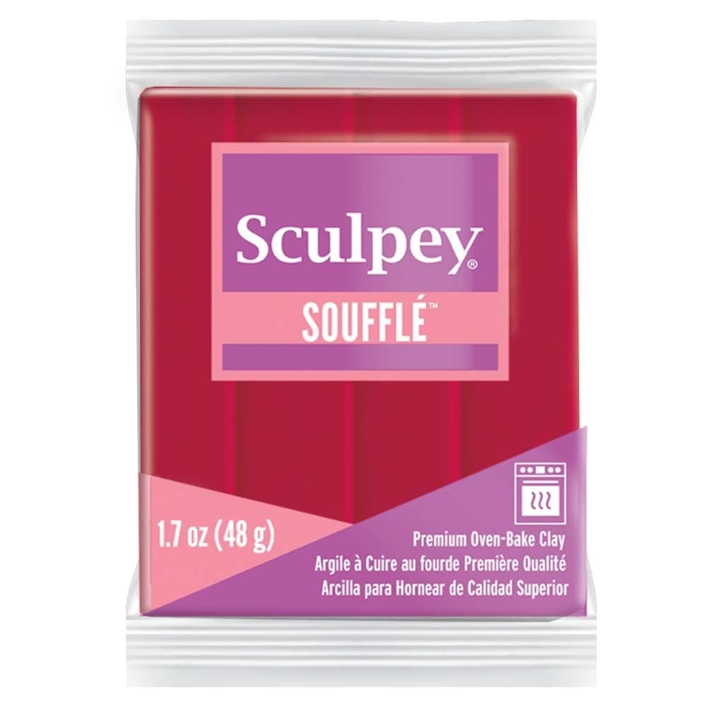 Polyform Sculpey Su 6083 48 g Individual Soufflé Clay Bar, Cherry Pie