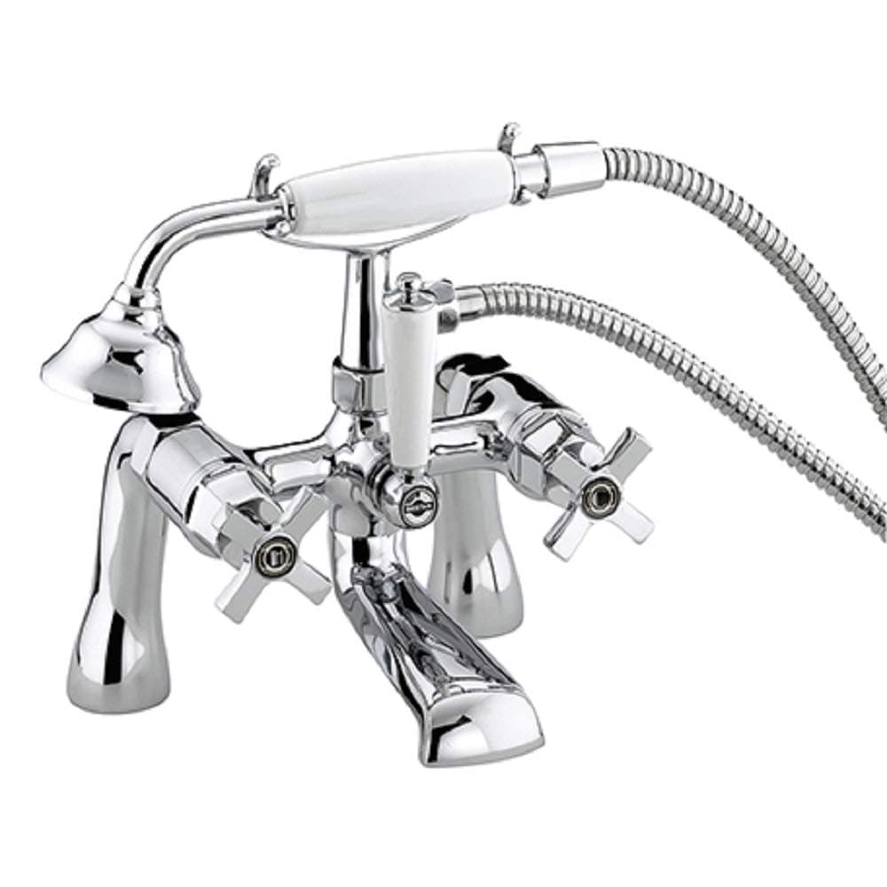 Bristan D2 BSM C CD Art Deco Bath Shower Mixer Bathroom Tap, Chrome