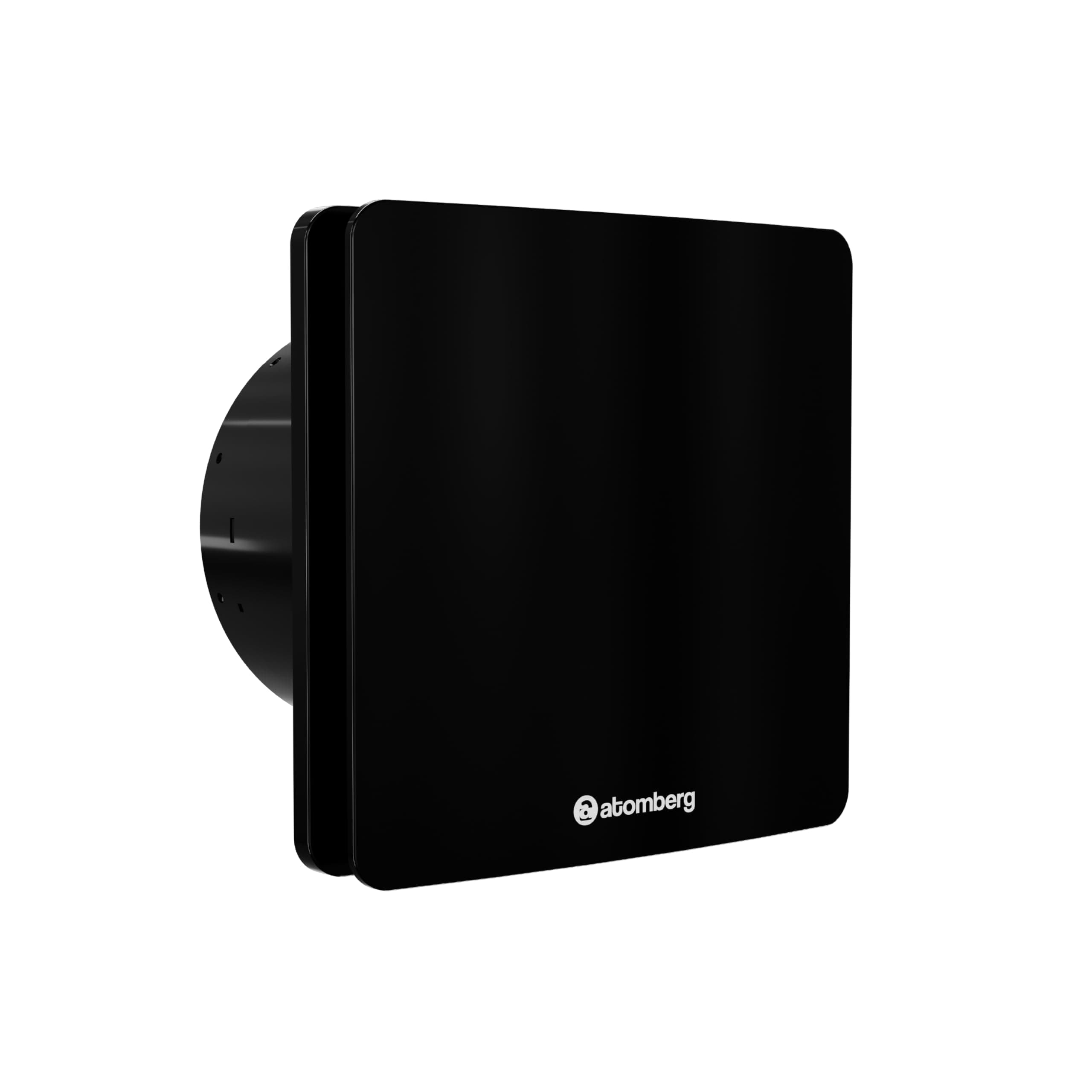 atomberg Studio Exhaust Fan (150mm) with BLDC Motor for Bathroom | Easy to Clean | Noiseless | High Air Suction Gloss Black