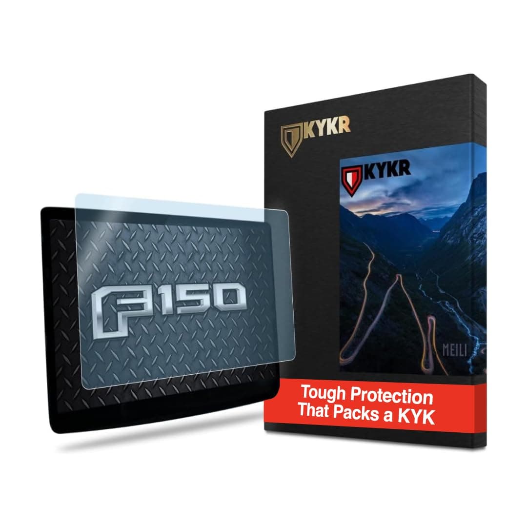 KYKR Premium Screen Protector Compatible with 2021 SYNC4 12 Inch Ford F150 F-150 - Anti Glare Scratch Fingerprint Navigation Protection Tempered Glass