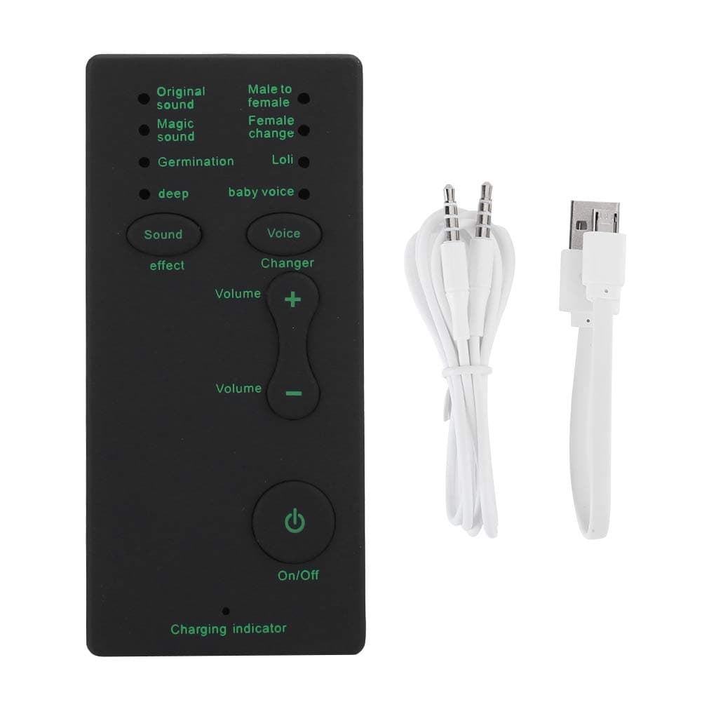 BTER Mini Voice Changer Device, Handheld Voice Changer Sound Card with 7 Sound Effects, Portable Male to Female Sound Effects Machine for Gaming, Streaming, Recording, Broadcasting and Chatting