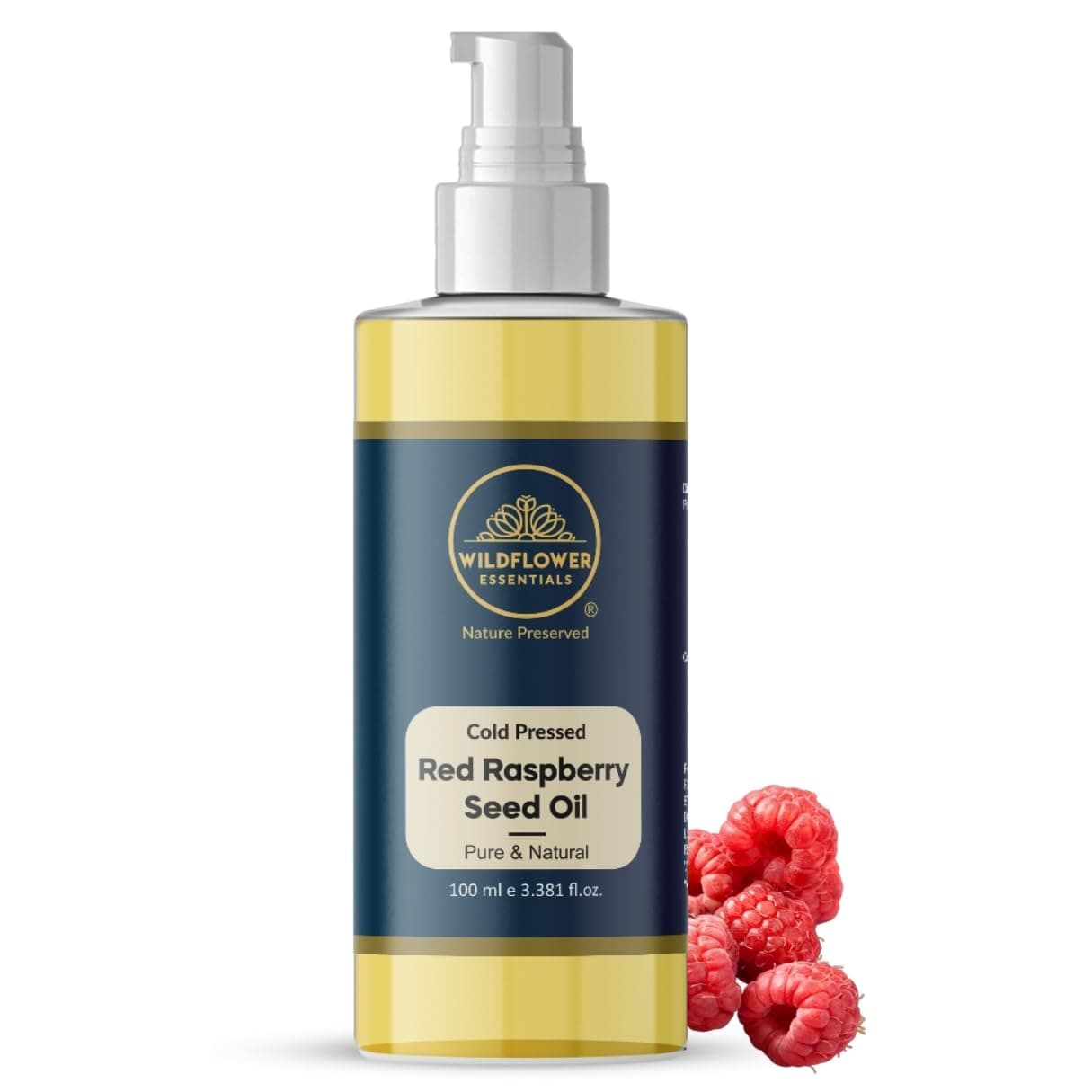 Pure Red Raspberry Seed Oil 100ml (Rubus idaeus) Cold Pressed for Face, Skin, Hair & Body