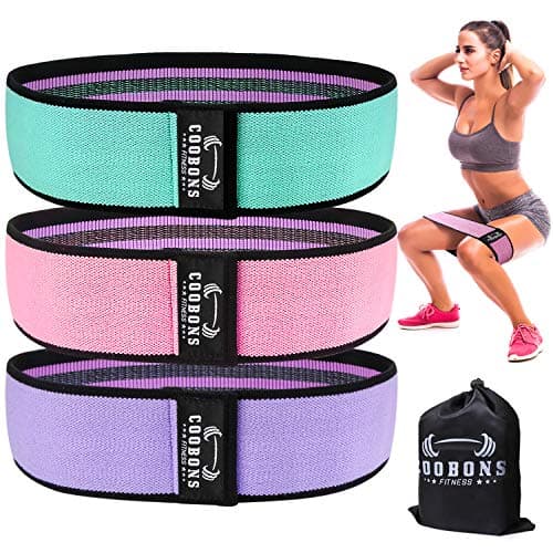 Resistance Bands for Legs and Butt,Exercise Bands Set Booty Bands Hip Bands Wide Workout Bands Resistance Loop Bands Anti Slip Circle Fitness Band Elastic (Set 3)