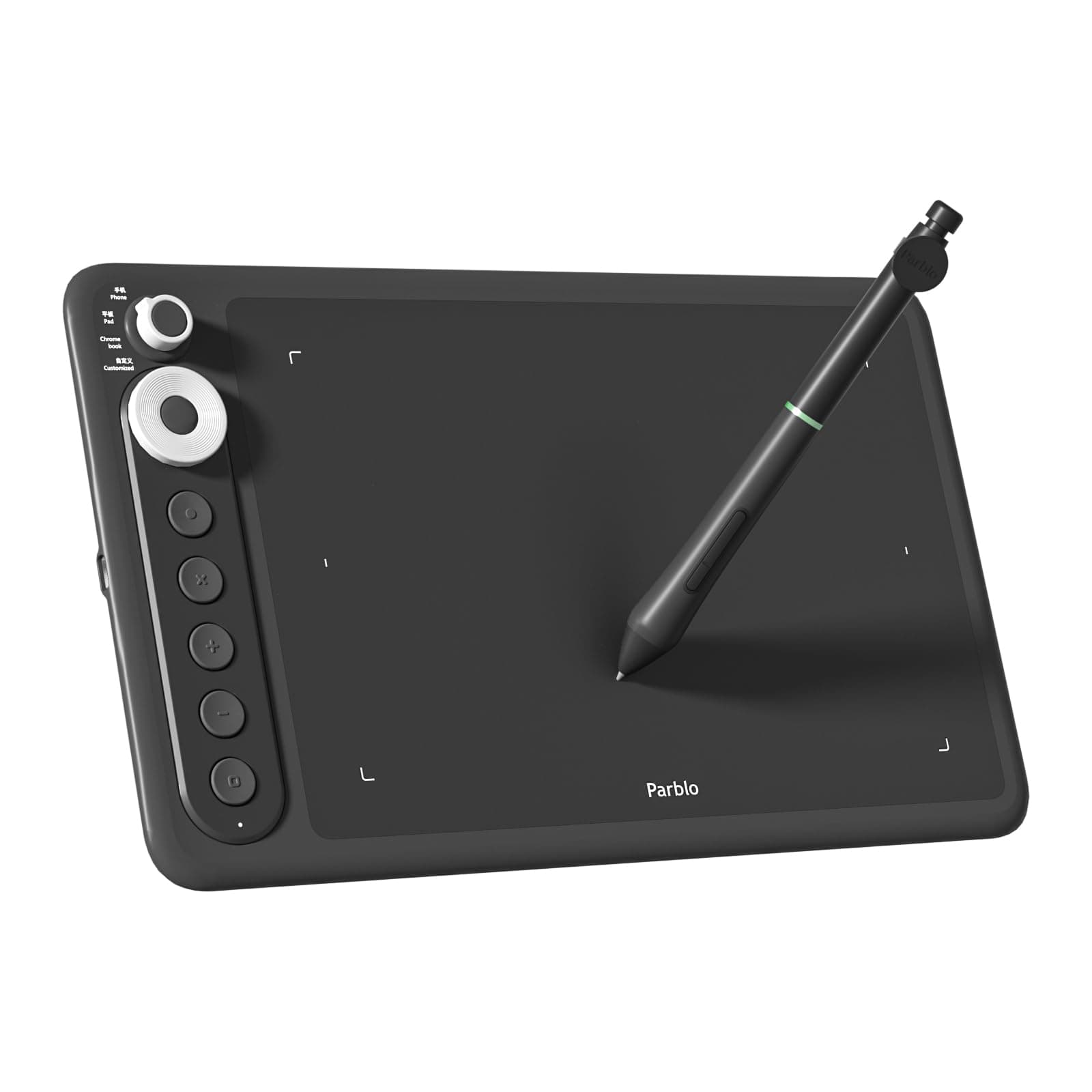 Parblo Intangbo X7 Drawing Tablet 7.2x4.5 inch Graphics Tablets,Digital Drawing Tablet with Mode Switch,6 Customized Keys,Battery-Free Stylus S01 for Digital Art,Design,Work with Window/Mac,Android