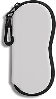 Eyeglass Case Sunglasses Soft Pouch with Belt Clip Ultra Light Neoprene Zipper Eyeglass Case Printed Sunglass Bag for Stylish Portable Travel Glasses Casefor Men & Women