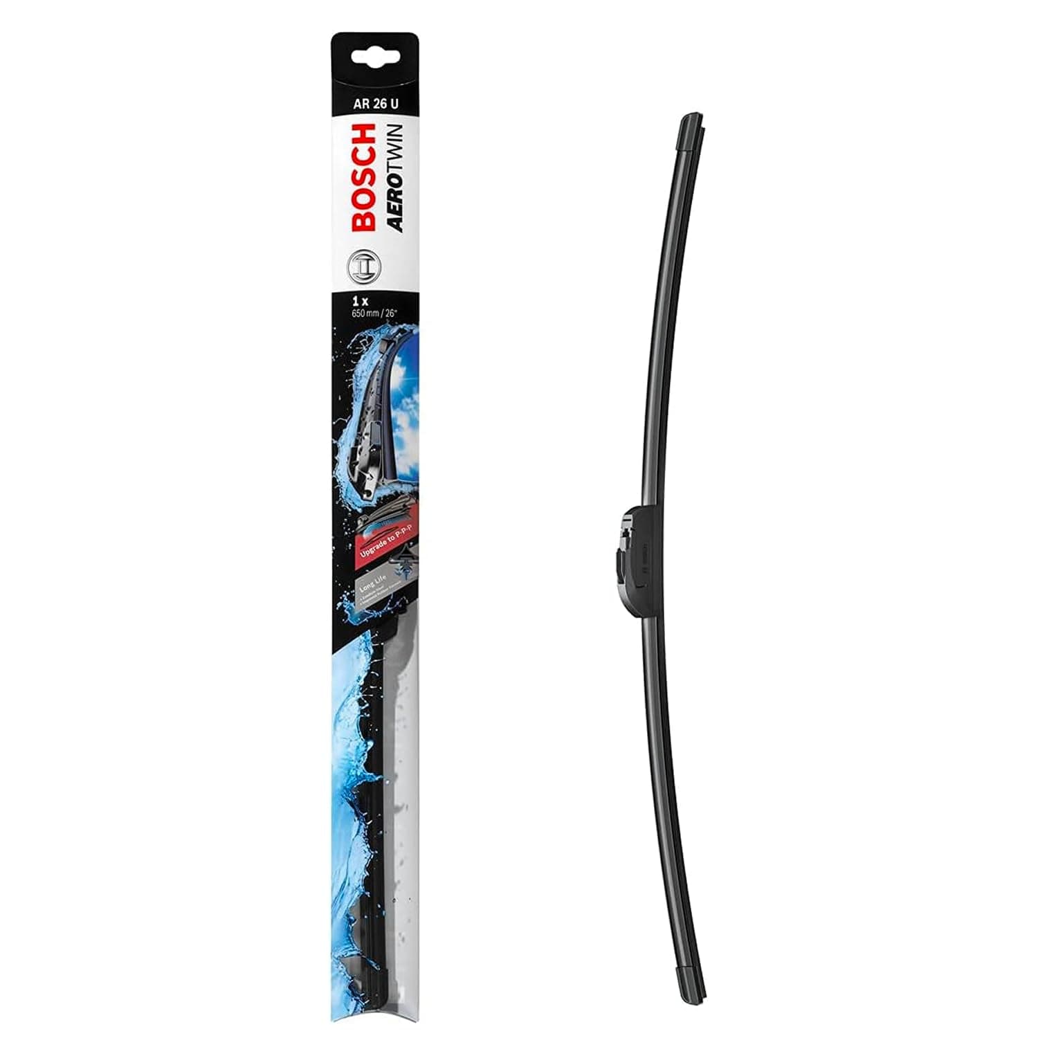 AR26U - Wiper blade Aerotwin - Length: 650 mm - single front wiper blade, Plastic packaging