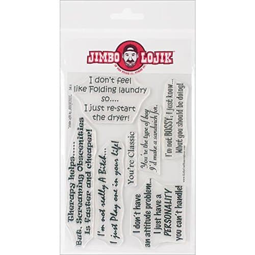 KellyCraft Jimbo Lojik Polymer Stamp, Set A