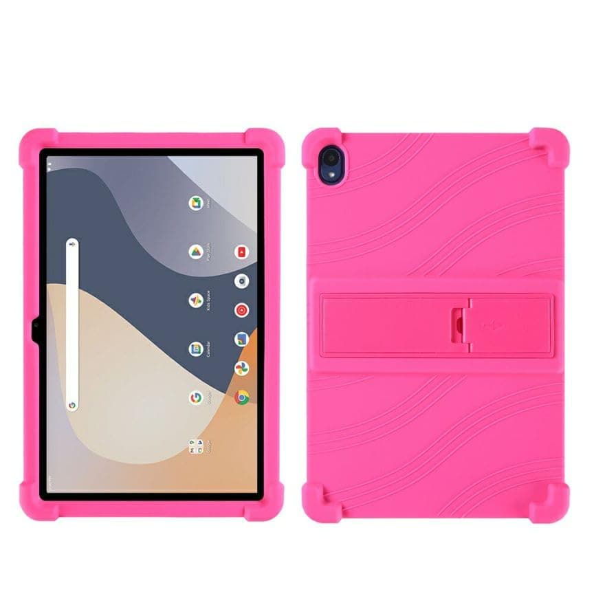 BLCshine Case for Walmart Onn 10.1 Inch Tablet Gen 4 2024, Lightweight Rugged Shockproof Soft Silicone Protective Cover with Adjustable Stand for 2024 Onn 10.1" Gen 4 Model: 100135925 - Rose Red
