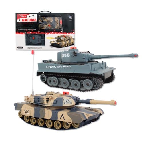 Benross Group Toys Remote Control Infrared Battle Tanks (Pack of 2)