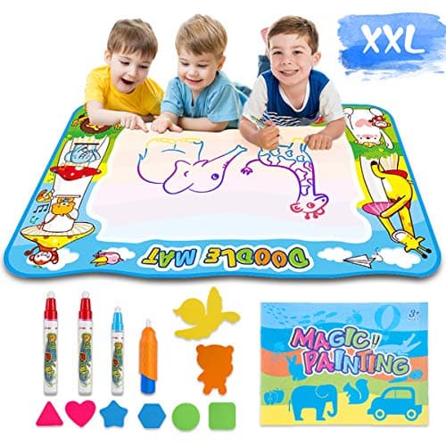 Baby Noah Aqua Magic Doodle Mat (Drawing on Extra Large Magic Water Mat) Mess Free Painting for Toddler, Painting Board Suitable for Family Kids Activity Center Paint & Design Toy for Kids