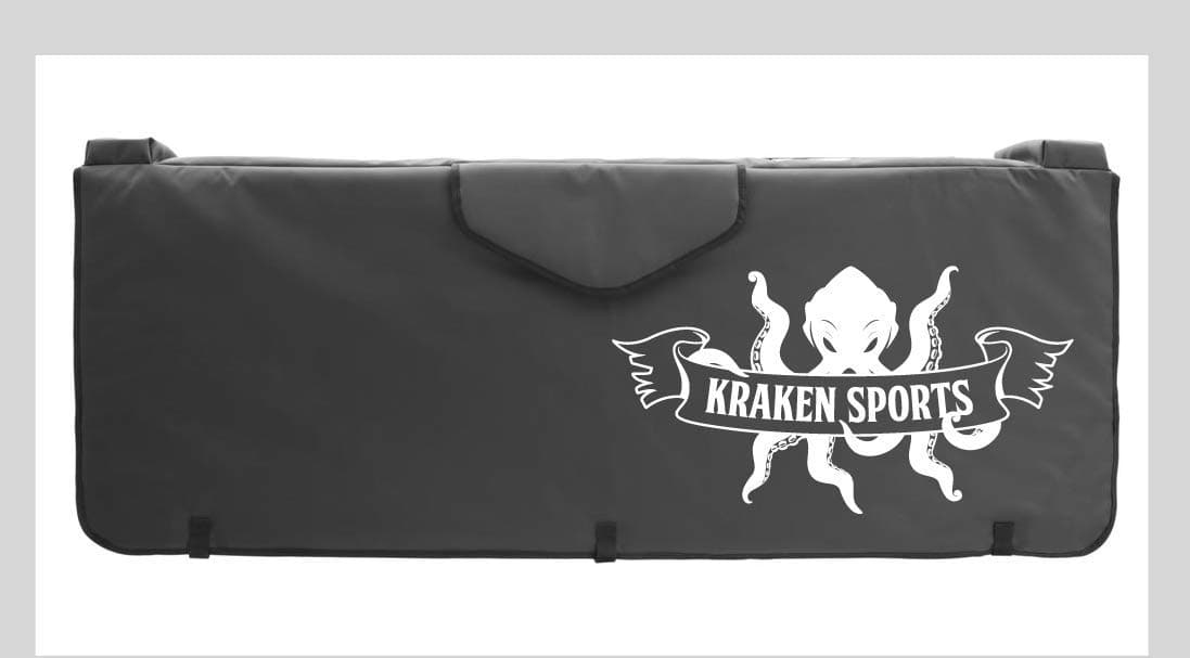 Kraken Tailgate Pad for Mountain Bikes, Road Bikes, All Bikes. Tailgate Cover has Incredibly Soft Underside to Protect Your Vehicle While Keeping Your Bikes secur