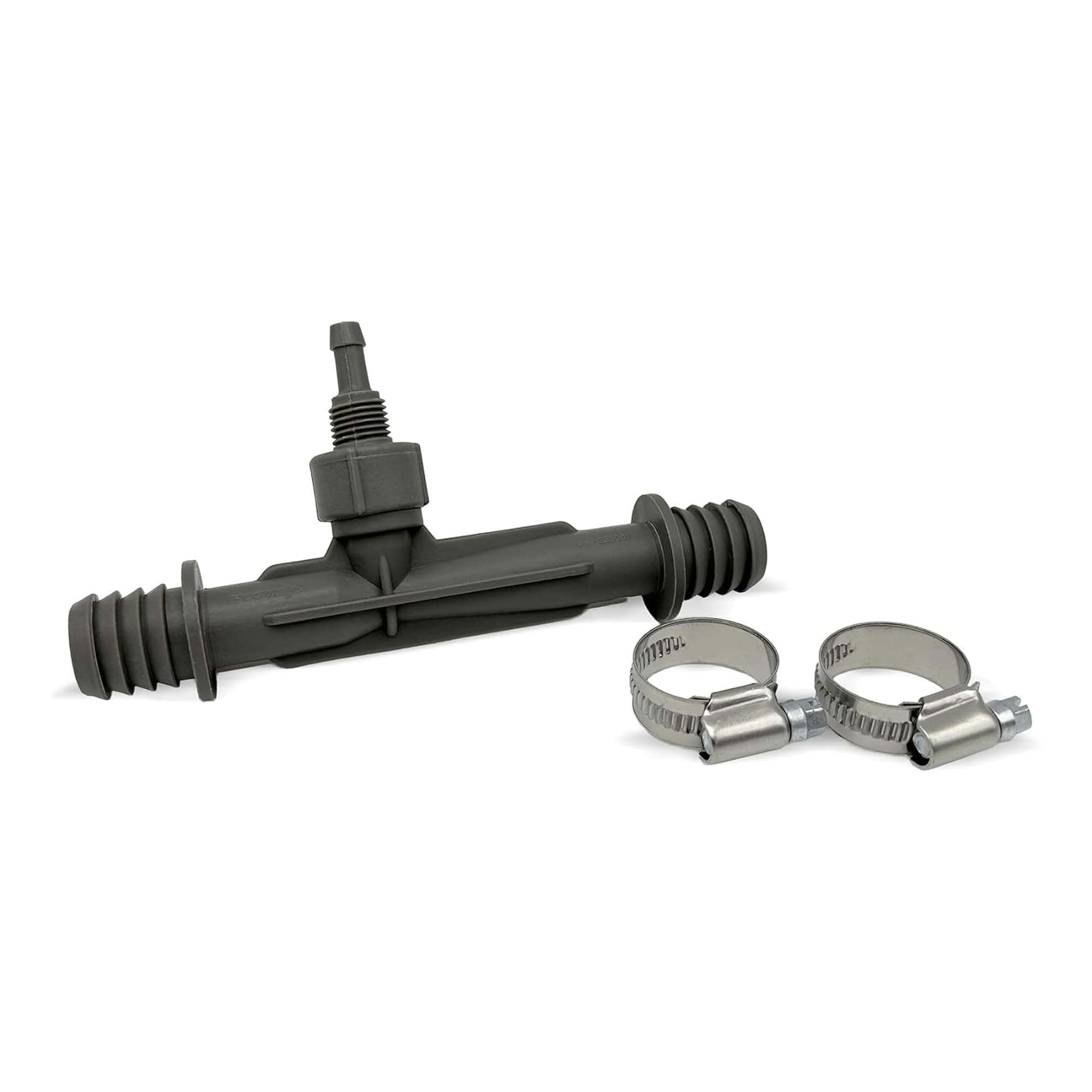 Ozone Venturi Injector for Cold Spa, Pool Circulation Pumps or Irrigation, 3/4" Barbed Inlets/Outlets, 1/4" Ozone Injection Port