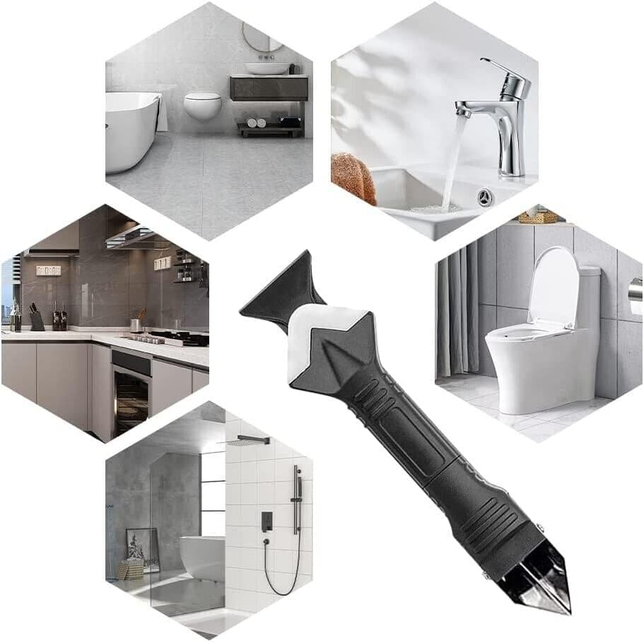 Mr. Gadget's Solutions5 in 1 Silicone Sealant Remover Tool Kit Set Scraper Caulking Mould Removal DIY