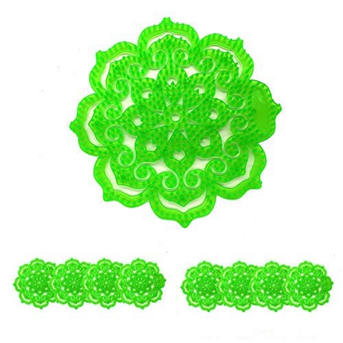 Anti-Splash Urinal Screen Deodorizer, Urinal Screens, Mat, Scent Lasts 30 Days, Ideal for Bathroom, Office, Hotel, Restaurant, School, Supermarket, Pack of 8 (Green)