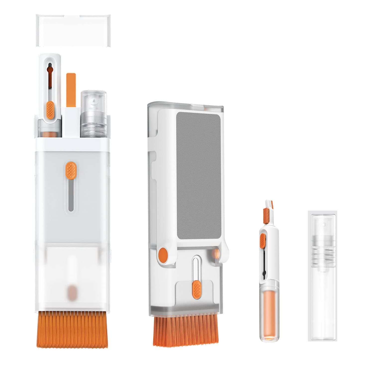 Wackolee 8 in 1 Laptop Screen Keyboard Cleaner Kit, Electronic Cleaner Kit with Cell Phone Stand, Cleaning Tool for Computer/Cell Phone/Earphone AirPods/PC/Laptop/Keyboard with 2ml Mist Spray