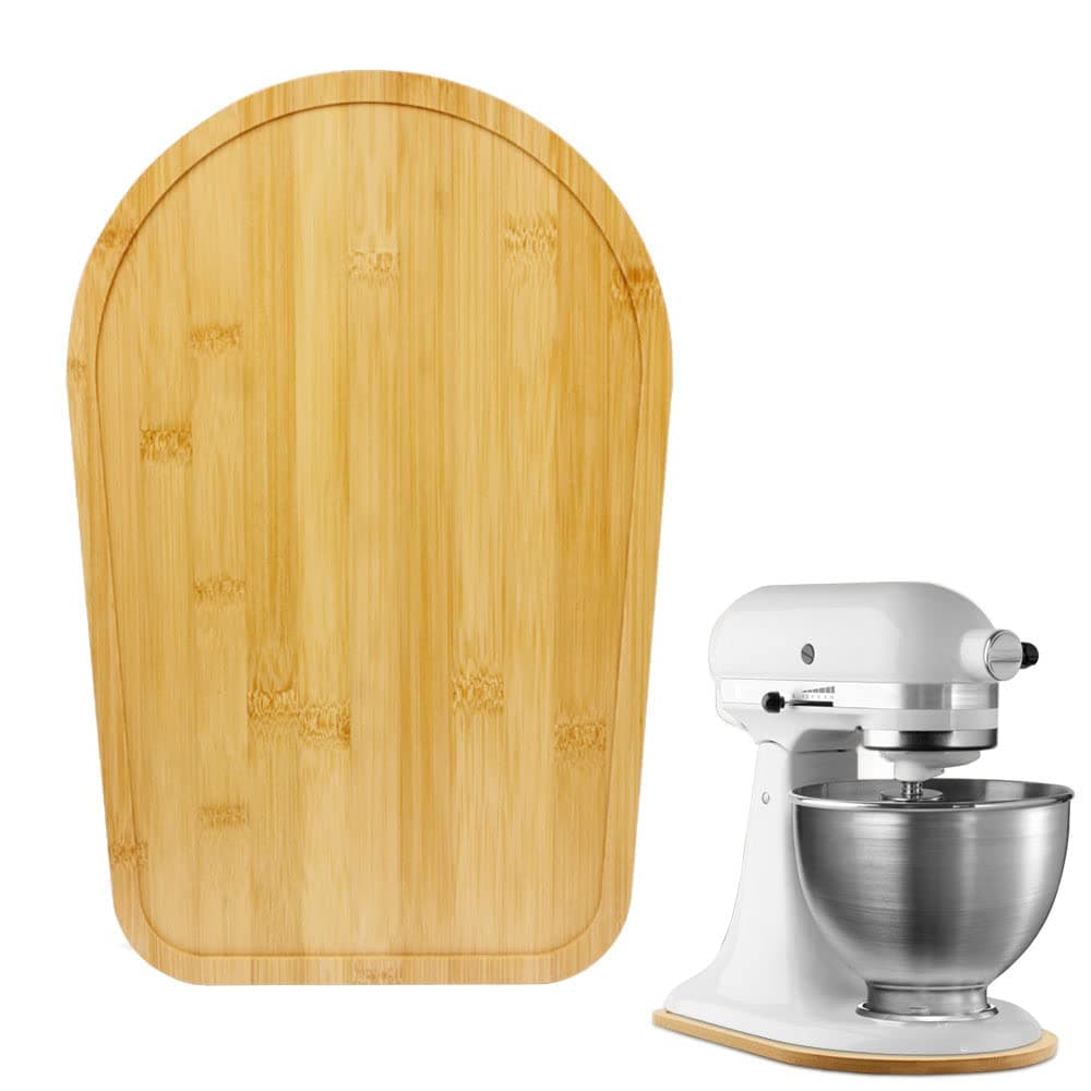 Compatible with Kitchen aid 4.5-5 Qt Bamboo Mixer Slider - Appliance Slider for Tilt Head Kitchen aid Stand Mixer Artisan, Countertop Storage Mover Sliding Tray Accessories Attachments