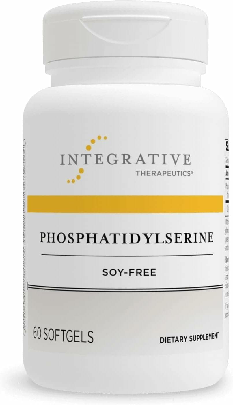Integrative Therapeutics Phosphatidylserine - Brain Function Support Supplement* - Supports Healthy Stress Response* - Gluten-Free, Soy-Free & Dairy-Free - 60 Softgels (60 Servings)