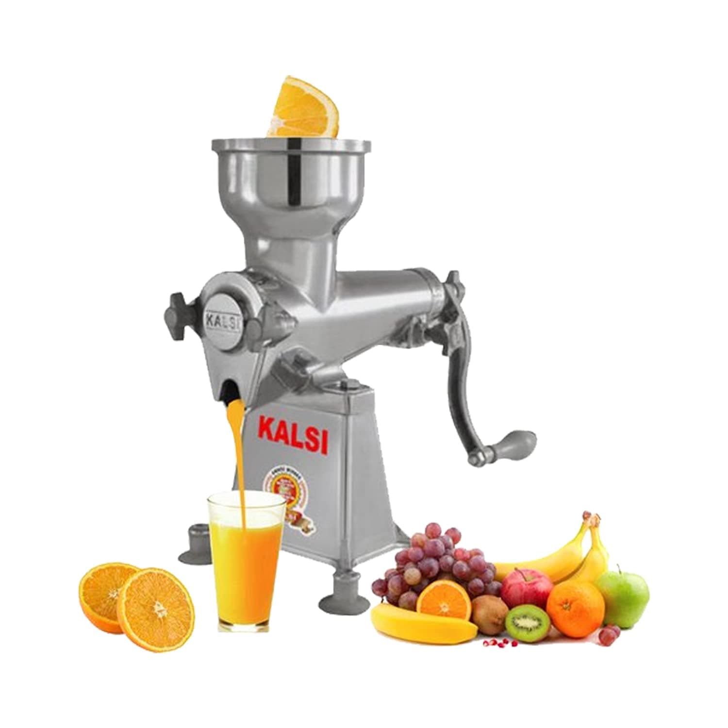 Kalsi Manual Juicer No-6(Silver and Black)