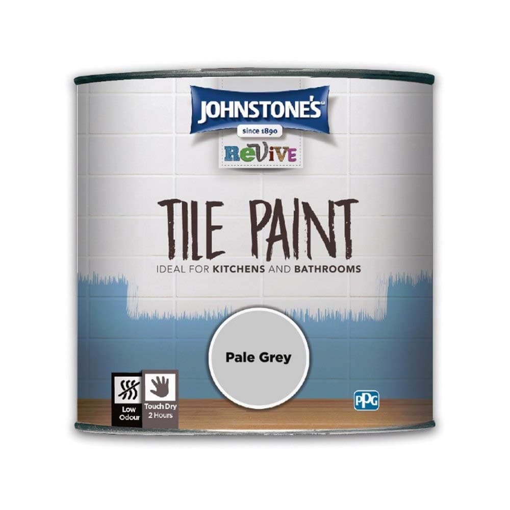 Johnstone's 431006 Tile Paint Pale Grey 750 ml