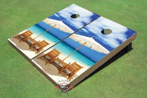 All American Tailgate Wonderful Beach Custom Cornhole Boards