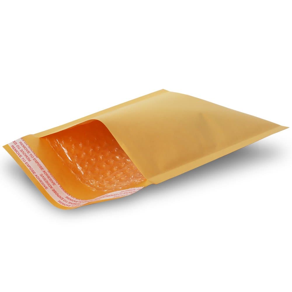 Kraft #000 Padded Envelopes, pack of 100