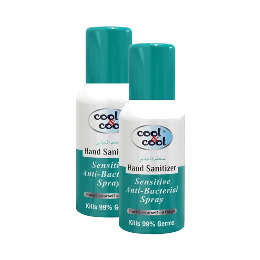 Cool & Cool Hand Sanitizer Sensitive Spray 120ml Twin Pack
