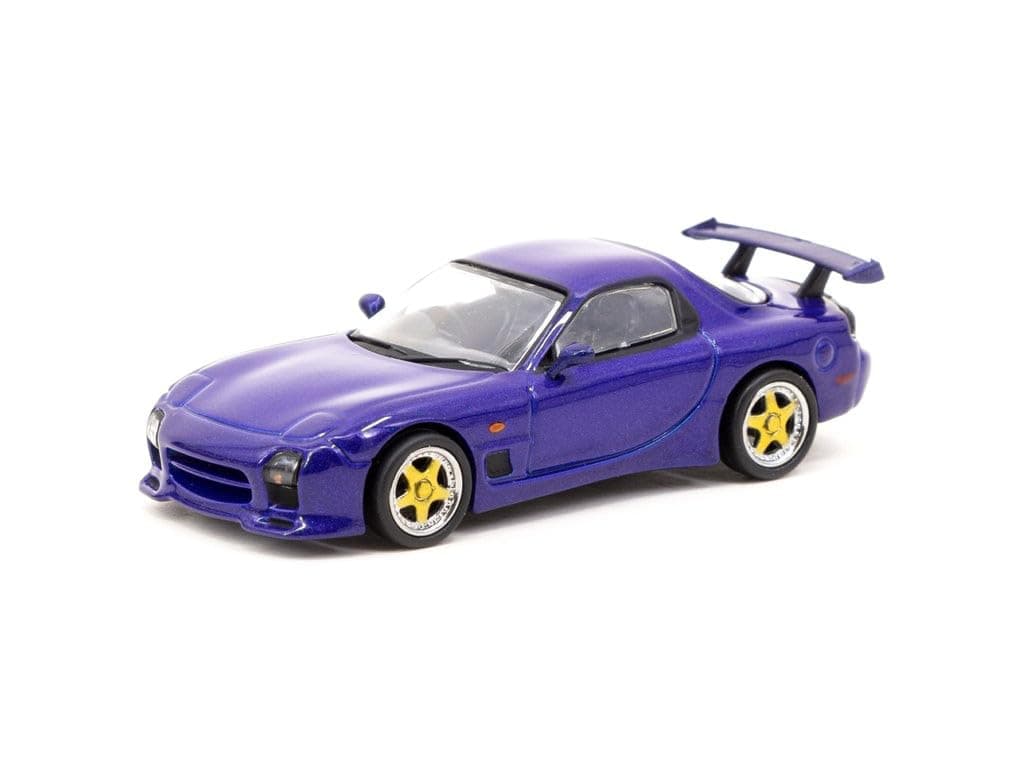 Mazda RX-7 FD3S Mazdaspeed A-Spec RHD (Right Hand Drive) Innocent Blue Mica Global64 Series 1/64 Diecast Model Car T64G-012-BL