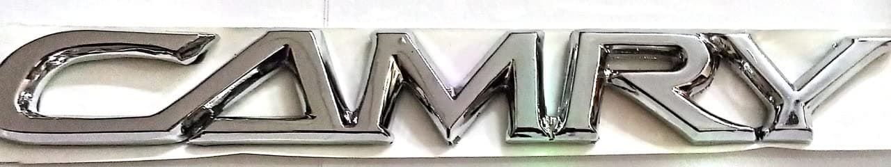 MVKS CAR Badge Emblem Monogram Logo Decal Wrap Sticker 3D Symbol Graphic Compatible with Camry KIT 4