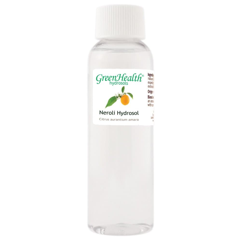 Neroli Hydrosol (Floral Water) - 2 fl oz Plastic Bottle w/Cap - 100% Pure