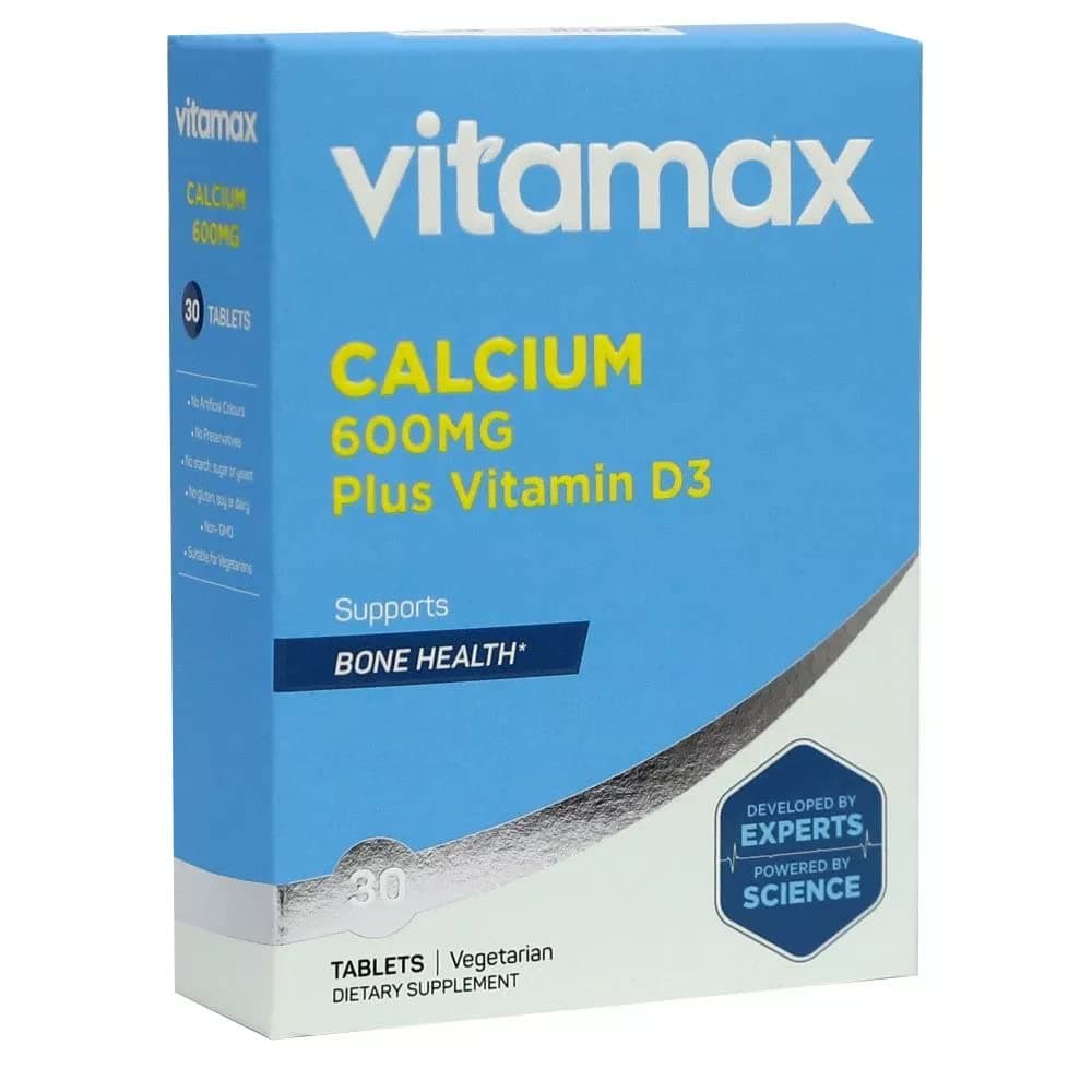 Vitamax Calcium 600Mg + Vitamin D3 400Iu (30 Tablets)