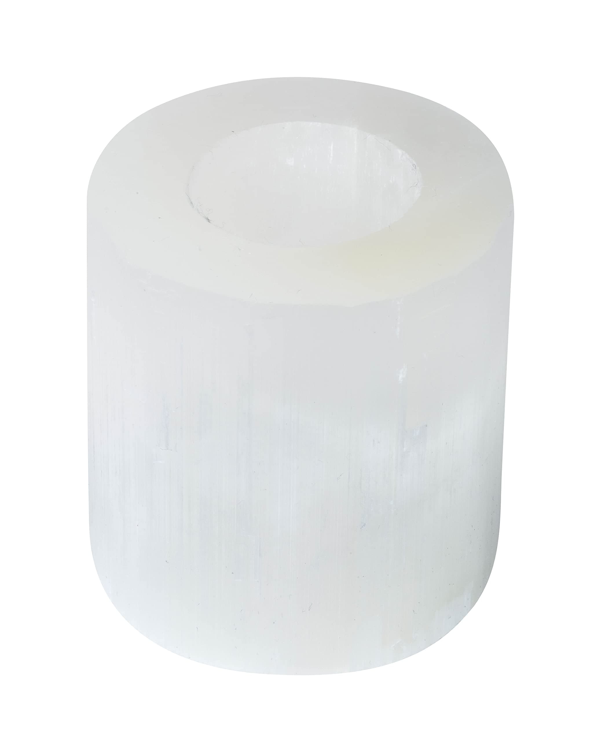 The Chrysalis Stone Selenite Candle Holder