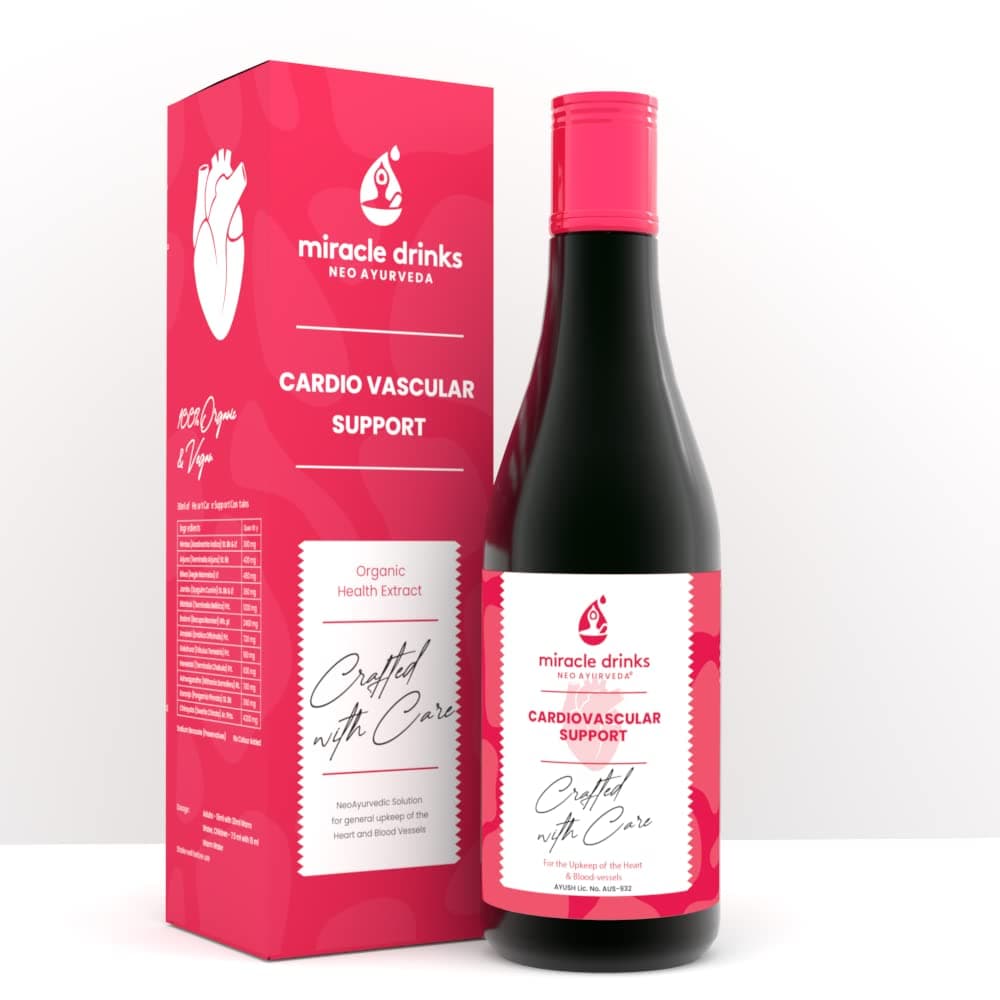 Sponsored Ad - Miracle Drinks Neo Ayurveda Cardiovascular Support – Natural Heart Health Supplement with Ayurvedic Herbs – Supports Circulation, Cholesterol & Blood Pressure – 500ml
