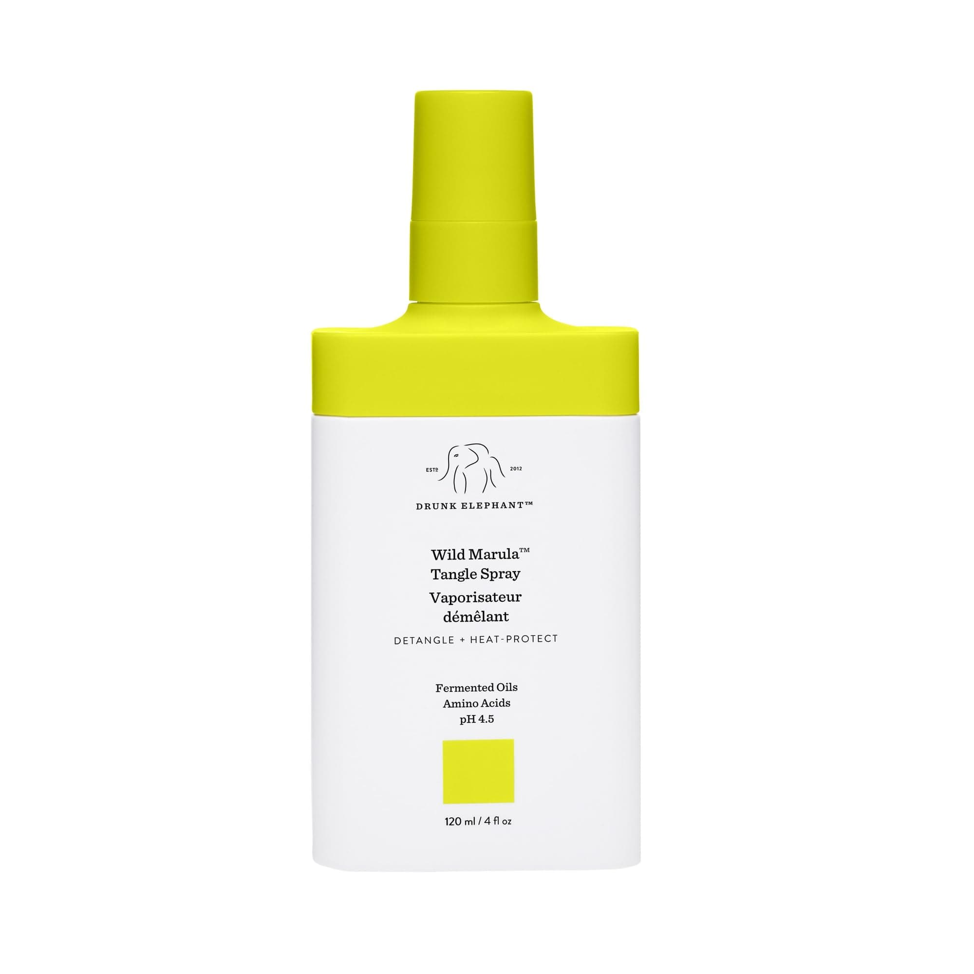 Wild Marula Tangle Spray - 120 ml/4 fl oz - Detangler and Heat Protectant - Clean Clinical - Sulfate-Free - Cruelty-Free - Dermatologist-Tested - Free of Essential Oils, Silicones, SLS