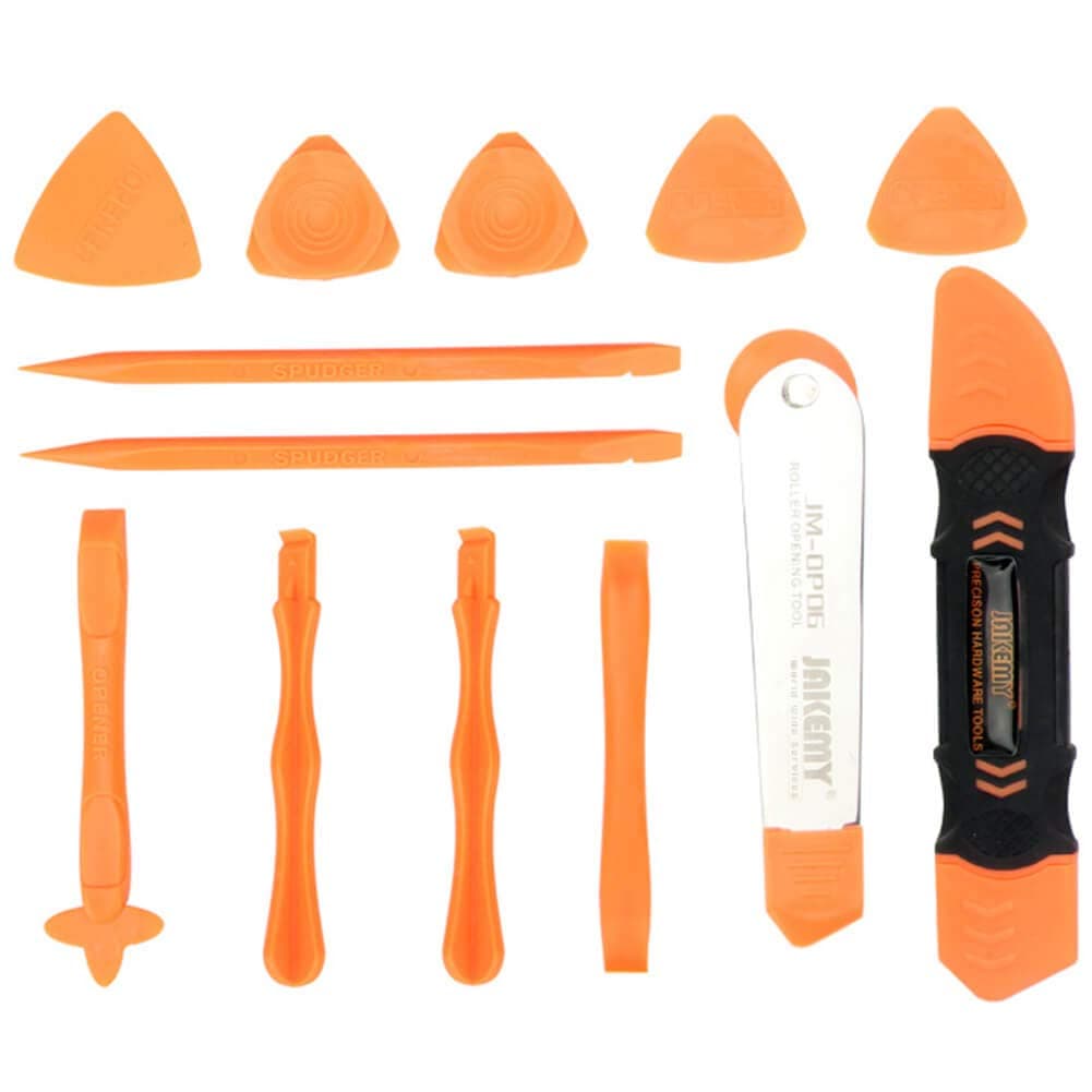 Jakemy Screen Opening Set Pry Tool - 13 in 1 Mobile Phone Display Replace Kit Electronics Open Tools Pry Bar Opener for iPhone, Ipad Repair