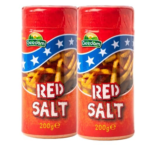 – Spicy Red Salt Suitable for Vegetarians No Artificial Colours Flavouring Preservatives and MSG 200g (2 Pack, 400)