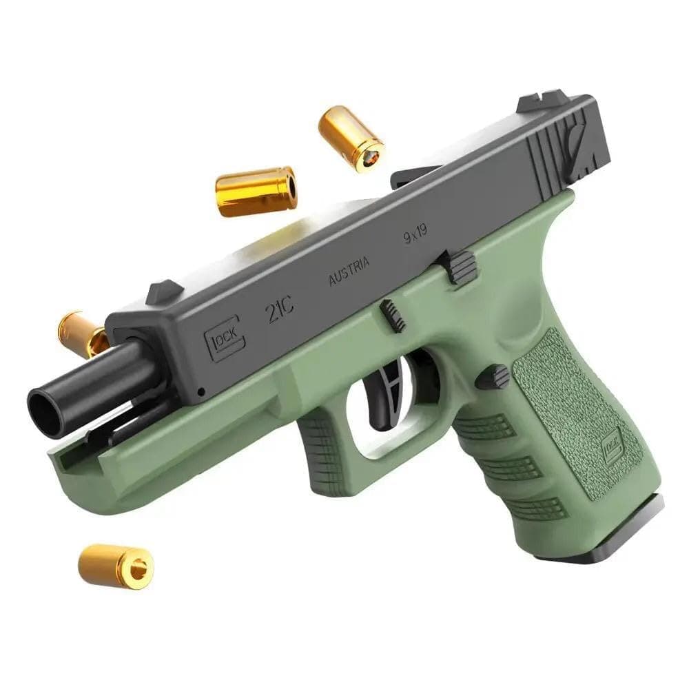 Semi-Automatic foam toy gun, 9x19mm, OD Green