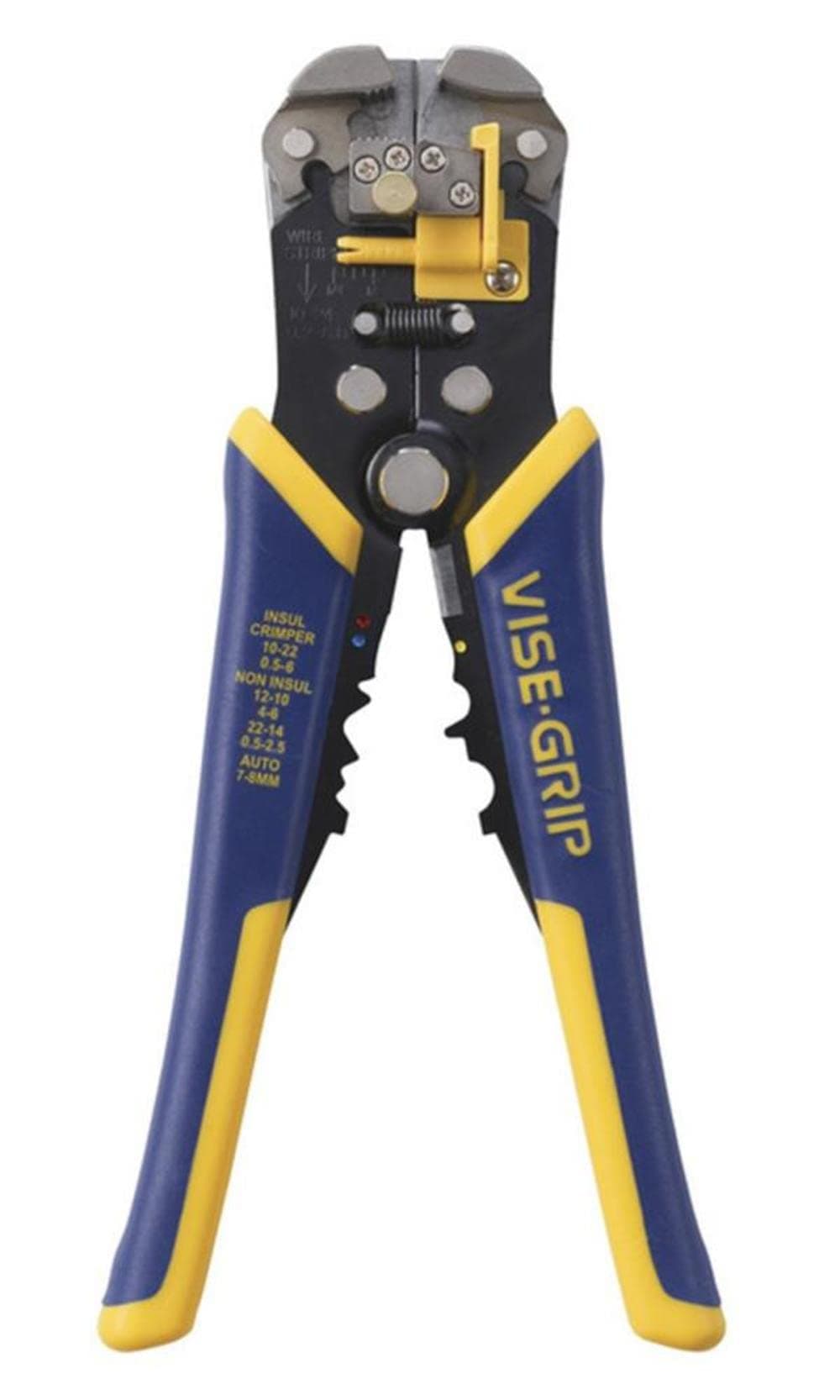 IRWIN VISE-GRIP Wire Stripper, 2 inch Jaw, Cuts 10-24 AWG, ProTouch Grip for Maximum Comfort (2078300)